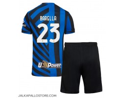 Inter Milan Nicolo Barella #23 Kotipaita Lapsille 2024-25 Lyhythihainen (+ shortsit)